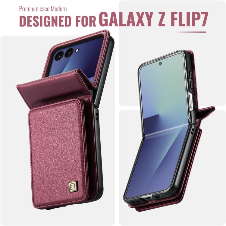 Custodia AutSpace A02 con doppia fibbia magnetica e protezione RFID per Galaxy Z