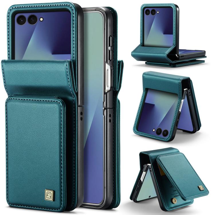 Custodia AutSpace A02 con doppia fibbia magnetica e protezione RFID per Galaxy Z