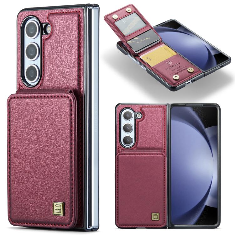 Custodia AutSpace A02 con doppia fibbia magnetica e protezione RFID per Galaxy Z