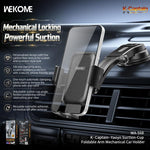 WK WP-S68 K-Captain Yaoyn Supporto meccanico per auto con braccio pieghevole a ventosa, WP-S68