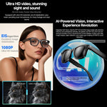 Occhiali intelligenti W610T con intelligenza artificiale, fotocamera HD da 8 MP, chiamate Bluetooth, registrazione video, trasmissione Wi-Fi e assistente vocale AI., Anti Blue Light Lens, Sunglasses, Photochromic