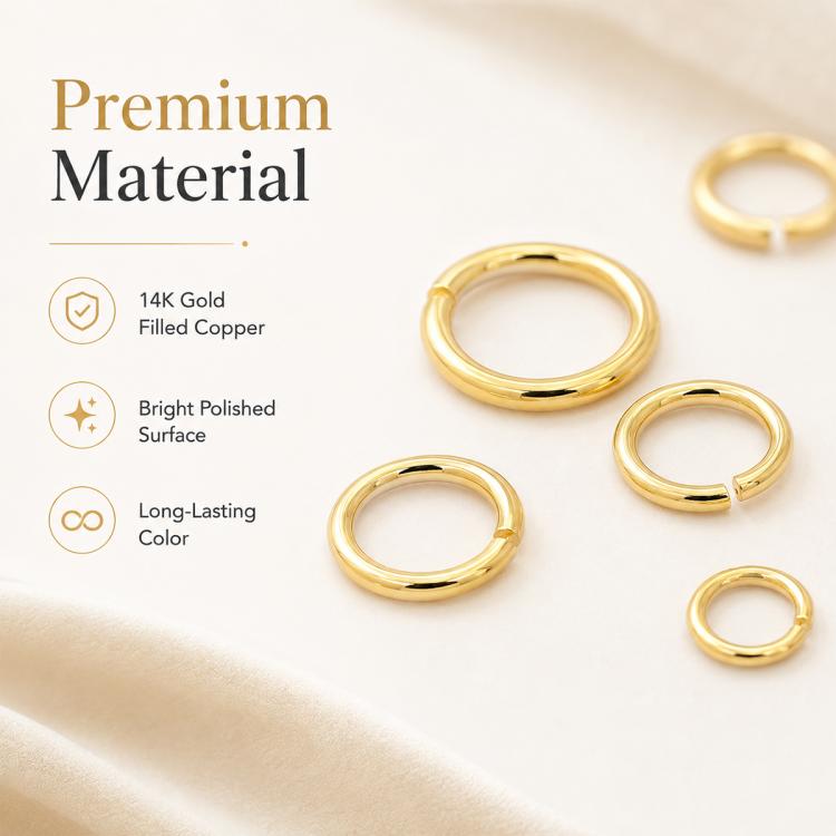 Confezione da 100 anelli di congiunzione aperti per la creazione di gioielli fai da te., Flat-Cut Loop 0.5x3mm, Flat-Cut Loop 0.5x4mm, Flat-Cut Loop 0.6x3.5mm, Flat-Cut  Loop 0.7x4mm
