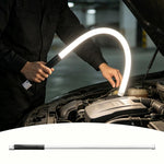 Faro da lavoro a LED multifunzione portatile e flessibile per esterni, ideale per riparazioni auto., White Light, Multi-mode RGB