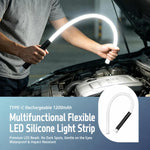 Faro da lavoro a LED multifunzione portatile e flessibile per esterni, ideale per riparazioni auto., White Light, Multi-mode RGB