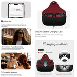 Occhiali audio intelligenti MT5 con intelligenza artificiale, cuffie a orecchio aperto, chiamate Bluetooth, assistente vocale intelligente AI, Sunglasses, Anti Blue Light Lens