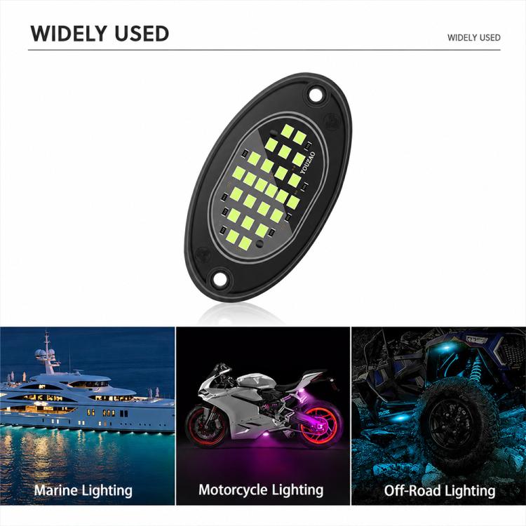 Luci a LED impermeabili da 12V-24V per fuoristrada e veicoli, ideali per l'illuminazione sottoscocca.