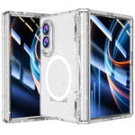 Custodia con pellicola magnetica trasparente glitter per Galaxy Z Fold8 5G