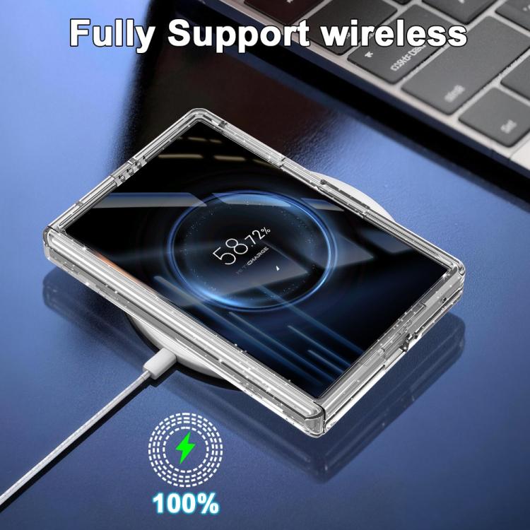 Custodia con pellicola magnetica trasparente glitter per Galaxy Z Fold8 5G