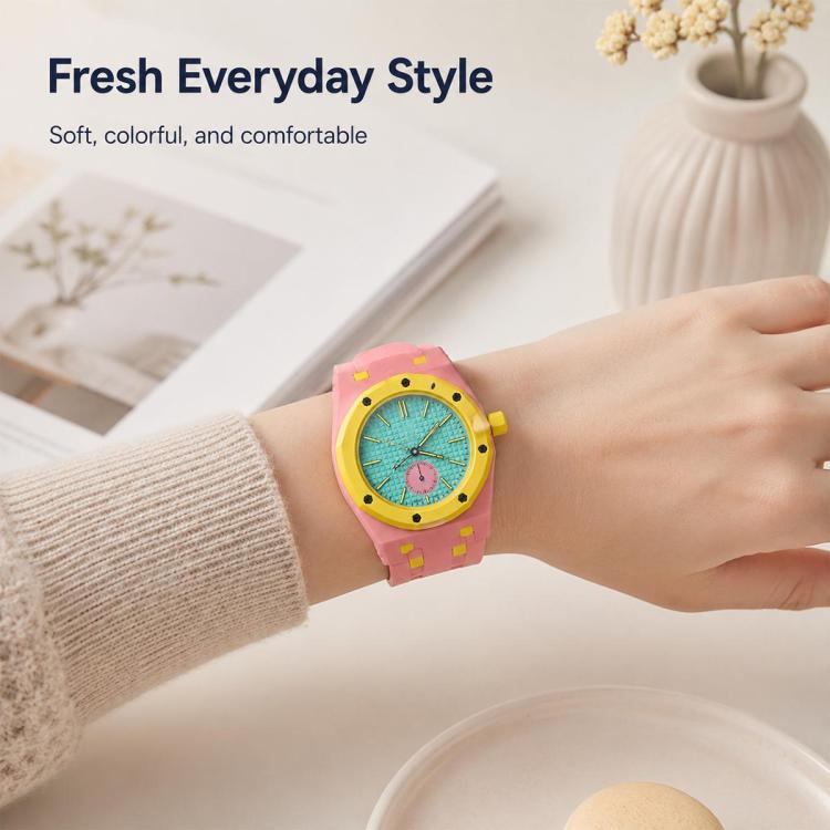 Trova il cinturino per orologio da tasca in silicone con corona integrata delle 3, 3 Oclock Crown