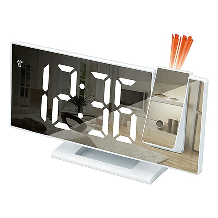 Orologio elettronico digitale multifunzione con ampio display e proiezione a specchio a LED DS-3618LP, sveglia digitale con funzione multifunzione.