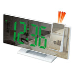 Orologio elettronico digitale multifunzione con ampio display e proiezione a specchio a LED DS-3618LP, sveglia digitale con funzione multifunzione.