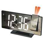 Orologio elettronico digitale multifunzione con ampio display e proiezione a specchio a LED DS-3618LP, sveglia digitale con funzione multifunzione.