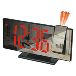 Orologio elettronico digitale multifunzione con ampio display e proiezione a specchio a LED DS-3618LP, sveglia digitale con funzione multifunzione.