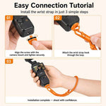 Cinturino da polso 4 in 1 con cordino per fotocamera compatibile Insta360 DJI