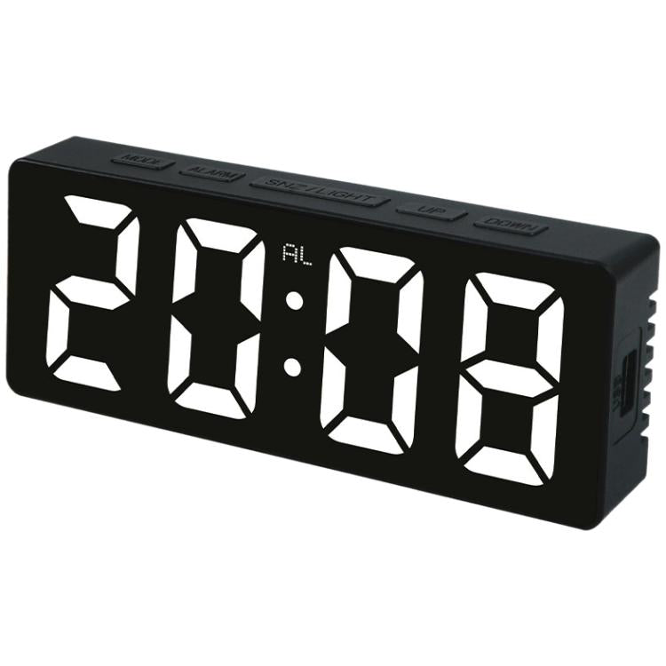Orologio elettronico da tavolo a LED 3806L con calendario perpetuo e sveglia digitale., White, Red, Green