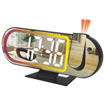 Sveglia elettronica con display a LED DS-3827LP, proiezione a specchio con luce ambientale RGB.
