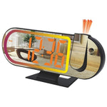 Sveglia elettronica con display a LED DS-3827LP, proiezione a specchio con luce ambientale RGB.