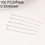 Confezione da 100 spilli a testa sferica in rame placcato oro per la creazione di gioielli fai da te., 1.8mm Ball Pin 0.5x35mm, 1.8mm Ball Pin 0.5x40mm, 1.8mm Ball Pin 0.5x50mm, 1.8mm Ball Pin 0.5x60mm