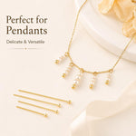 Confezione da 100 spilli a testa sferica in rame placcato oro per la creazione di gioielli fai da te., 1.8mm Ball Pin 0.5x35mm, 1.8mm Ball Pin 0.5x40mm, 1.8mm Ball Pin 0.5x50mm, 1.8mm Ball Pin 0.5x60mm