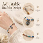 Perline sciolte sfaccettate naturali, accessori fai da te per bracciali e collane