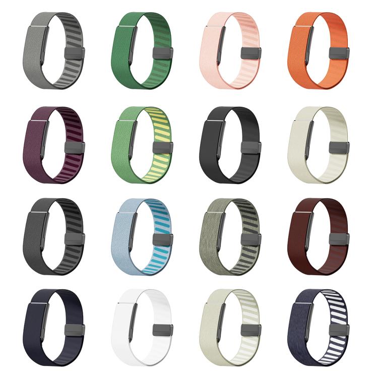 Telaio in metallo con chiusura magnetica, cinturino interno in nylon twill., For Amazfit Helio Strap