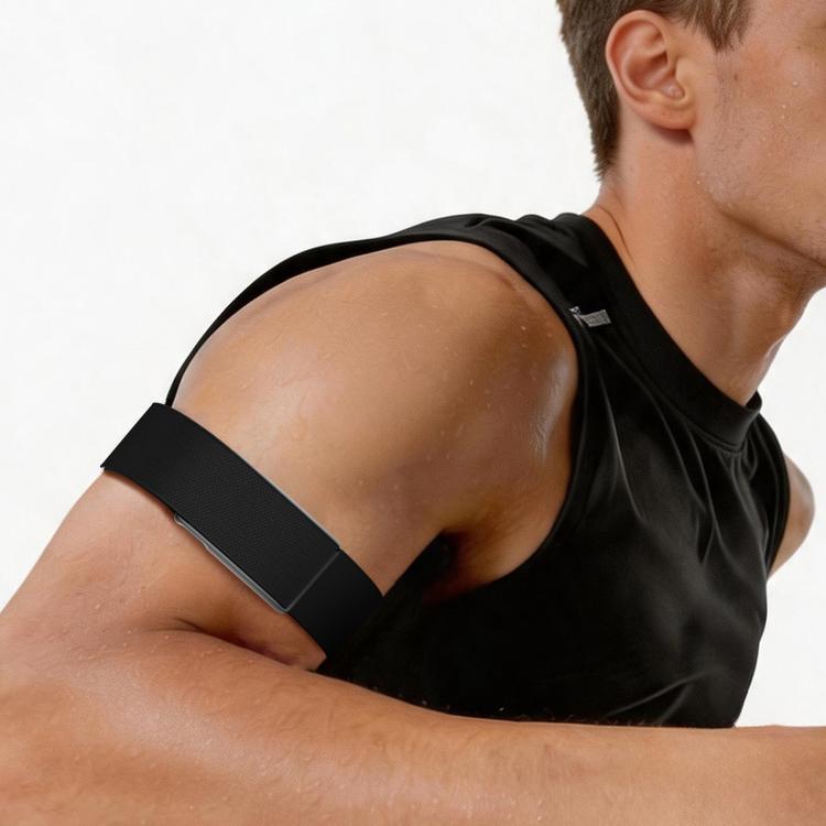 Telaio in metallo con chiusura magnetica, cinturino interno in nylon twill., For Amazfit Helio Strap