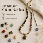 Set da 10 perline naturali sciolte, accessori fai da te per bracciali e collane