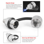Modifica magnetica per auto: valvola di scarico coppa olio in acciaio inossidabile a rotazione rapida., M12x1.25, M12x1.5, M12x1.75, M14x1.5