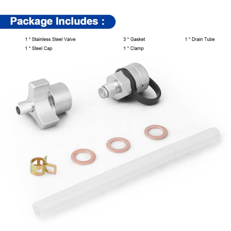 Modifica magnetica per auto: valvola di scarico coppa olio in acciaio inossidabile a rotazione rapida., M12x1.25, M12x1.5, M12x1.75, M14x1.5