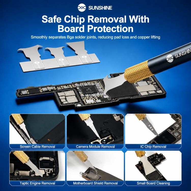 Set lame precisione SUNSHINE SS-101A per riparazione circuiti integrati