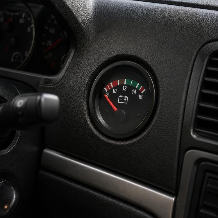 Voltmetro ad alta precisione da 52 mm, tipo a puntatore, 8-16 V, 52mm Voltmeter