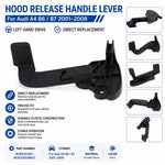 Maniglia di apertura cofano per Audi A4 B6/B7 2001–2008, codice 8E1823533B, 8E1823533B01C, guida a sinistra.