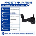 Maniglia di apertura cofano per Audi A4 B6/B7 2001–2008, codice 8E1823533B, 8E1823533B01C, guida a sinistra.