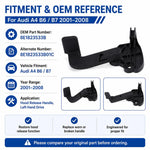Maniglia di apertura cofano per Audi A4 B6/B7 2001–2008, codice 8E1823533B, 8E1823533B01C, guida a sinistra.