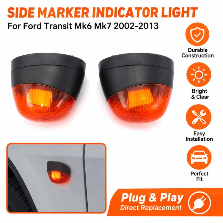 Luce di posizione laterale per Ford Transit MK6 / MK7 2000-2014, Left Side 1203328, Right Side 1202148