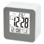DS-3632 Sveglia da tavolo multifunzione di piccole dimensioni con controllo vocale, quadrata.
