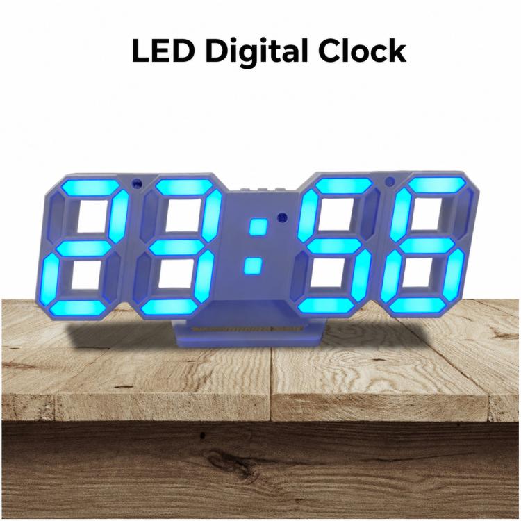 DS-3638B Sveglia digitale elettronica con design stereoscopico 3D creativo, orologio elettronico digitale a LED