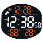 DS-3816L Orologio elettronico digitale multifunzione a LED con ampio schermo, visualizzazione meteo e telecomando
