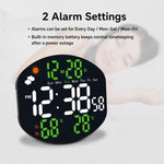 DS-3816L Orologio elettronico digitale multifunzione a LED con ampio schermo, visualizzazione meteo e telecomando