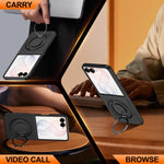 Custodia con supporto girevole 360 gradi e chiusura magnetica per Galaxy Z Flip8