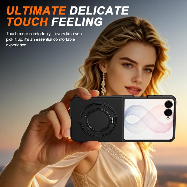 Custodia con supporto girevole 360 gradi e chiusura magnetica per Galaxy Z Flip8