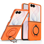 Custodia con supporto girevole 360 gradi e chiusura magnetica per Galaxy Z Flip8