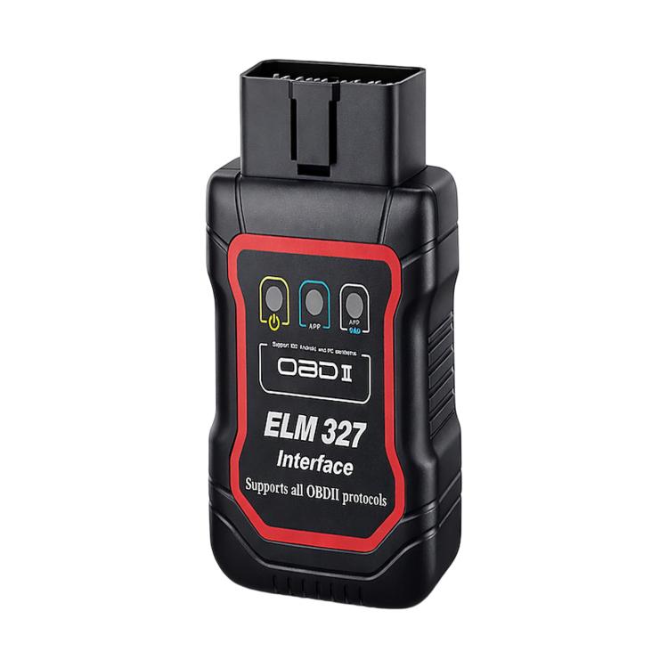 Adattatore Bluetooth wireless per la lettura dei codici di errore dell'auto ELM 327 OBD2, Black