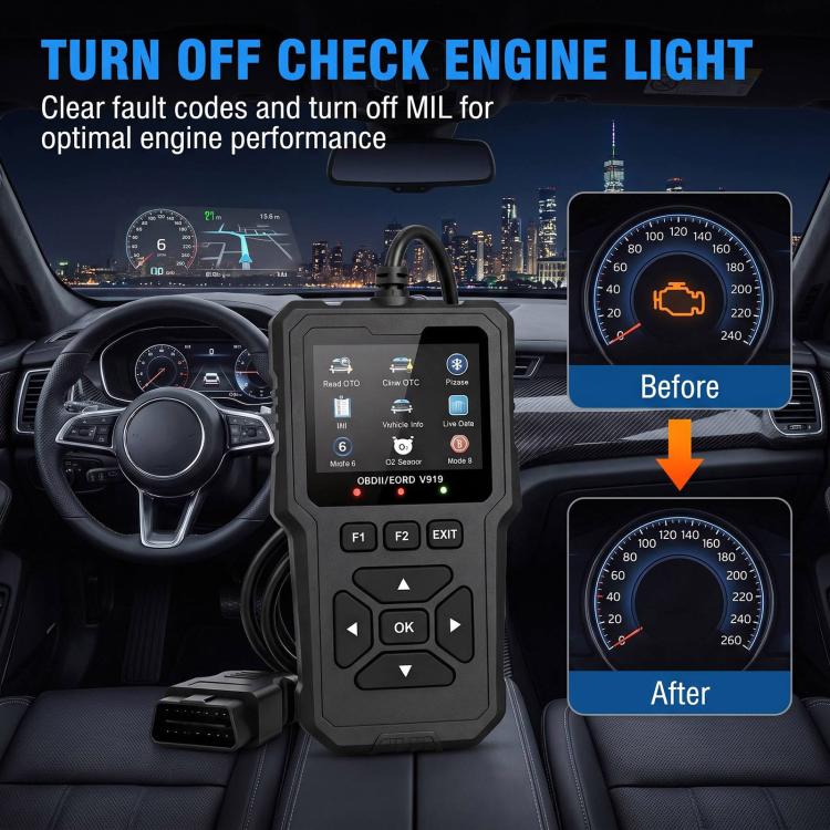 Scanner diagnostico per guasti auto V919 OBD2, lettore di codici di errore., V919