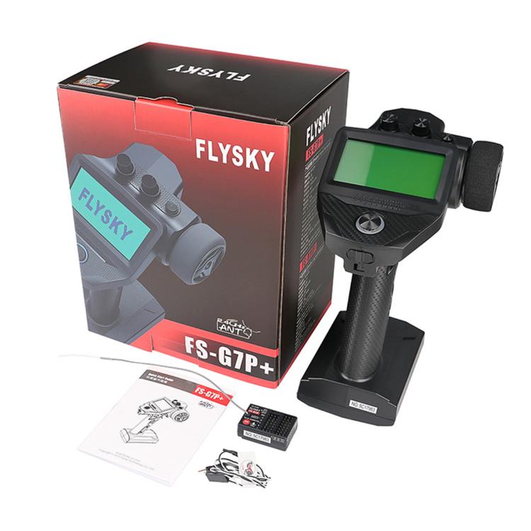 Radiocomando FlySky G7P+ 10 canali RC a 2,4 GHz con display LCD per auto e barche radiocomandate., G7P+