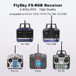 Ricevitore FlySky FS-R6B a 6 canali da 2,4 GHz per trasmettitore FlySky TH9X FS-CT6B FS-T6, R6B