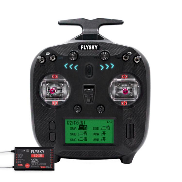 Trasmettitore FlySky FS-ST8 con schermo LCD, 2.4G e 8 canali per droni, barche e modellini di auto., Standard Left with SR8 Receiver, Upgraded Left with SR8A Receiver