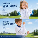 Manicotti traspiranti e rinfrescanti per bambini PGM XT009 con protezione solare., M, L