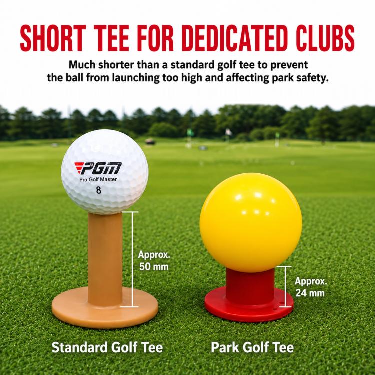 PGM QT032 Supporto per pallina da golf in gomma resistente per parco, foro rotondo