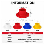 PGM QT032 Supporto per pallina da golf in gomma resistente per parco, foro rotondo